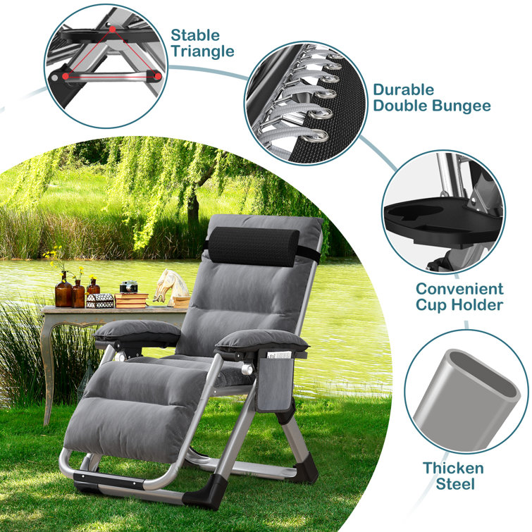 ShangQuan WuLiu 2 Pack Zero Gravity Chair Folding Reclining Chair